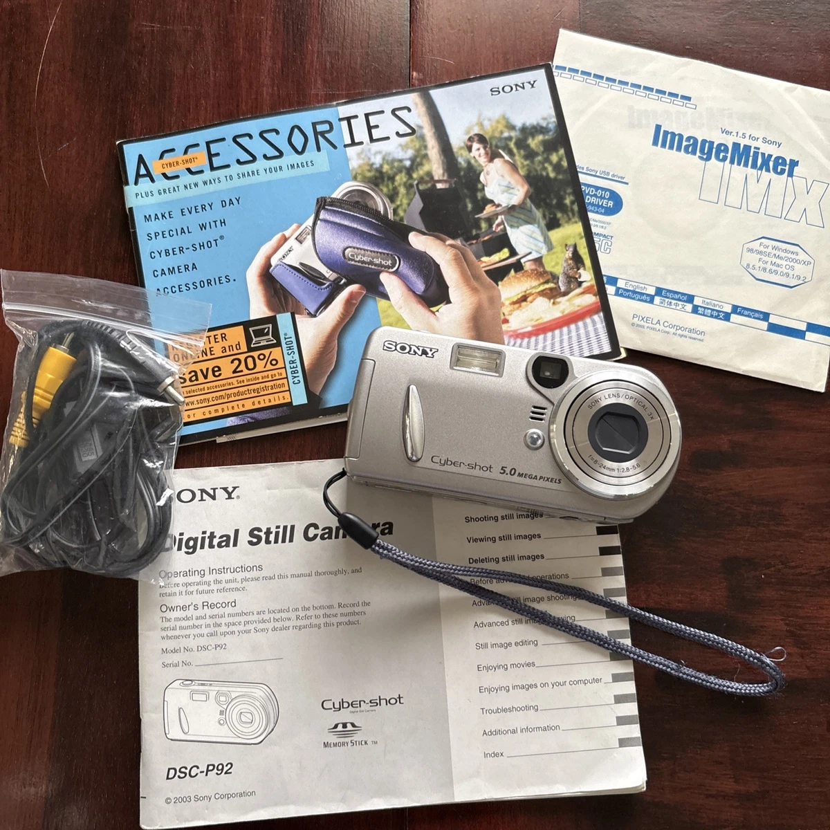Sony Cyber-shot DSC-P92 Digital Cameras 5-6.9 MP Maximum