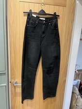 Estee Brown Black Barrel Jeans Knee Seam Design Size 8 BNWT