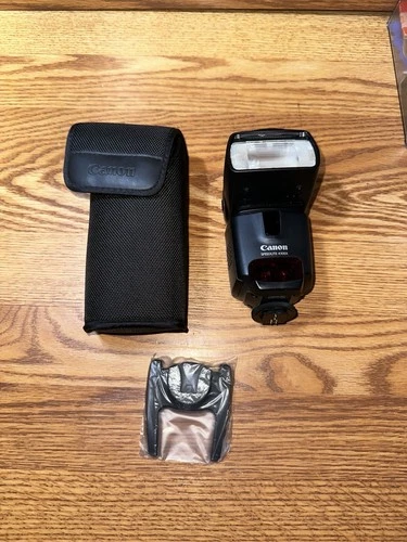 Canon Speedlite 430EX Shoe Mount Flash w/ Branded Soft Carry Case EUC