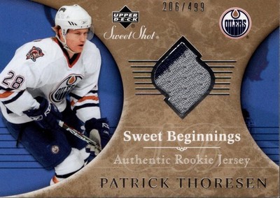 2006-07 Sweet Shot #123 Patrick Thoresen RC Jersey /499 - HKY