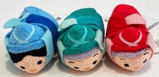 Disney Sleeping Beauty Tsum Tsum Plush Set 3 Fairies Mini 3.5  Stylized NWT