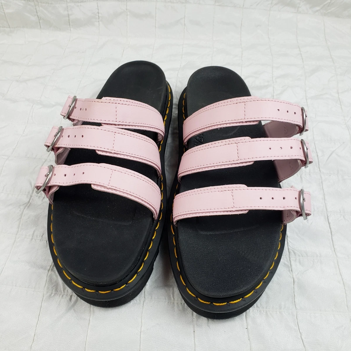 Dr. Martens Vintage 90\'s AirWair Slides Sandals Dr. Martens Brigid Airwair slides have a styling... | Depop main image 4