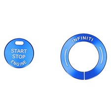 Cunyuer Engine Push Start Stop Button Cover Compatible with Infiniti Qx60,