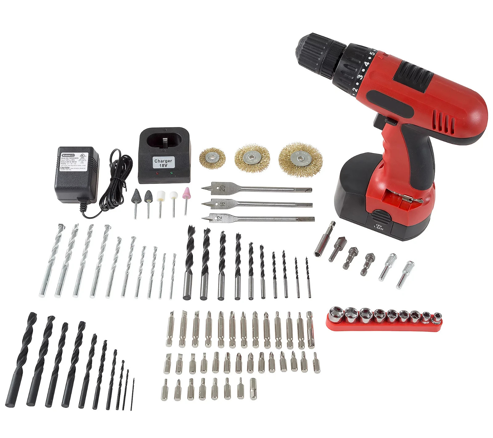 Set - 89-piec E Kit, Red Color