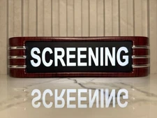 SCREENING light up RCA sign 14" 120V  adapter USA Shipping