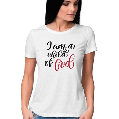 Next Level Women s Large- I am a child of God Christian Gift T-Shirt. NwT