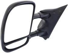 DRIVER SIDE MANUAL DOOR MIRROR; TEXTURED; DUAL ARM; TELESCOPIC TYPE;