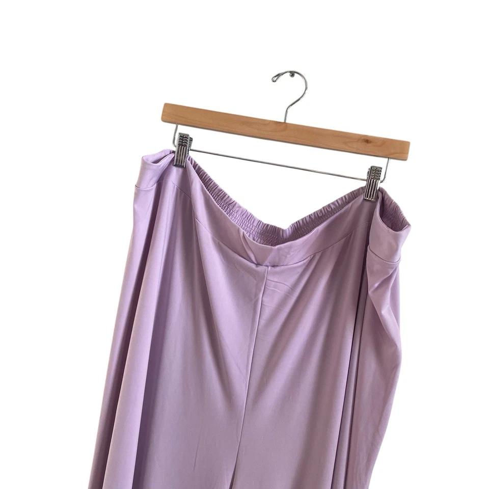 NWOT Roaman's Lilac Light Purple Sequin Three Piece Pant Suit Size 30W - Image 4 of 4