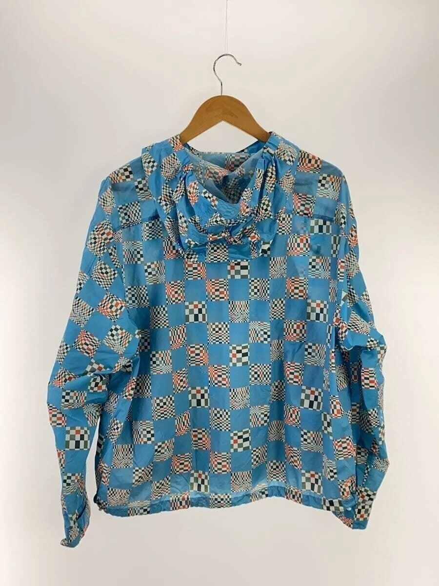 LOUIS VUITTON（LV） LOUIS VUITTON Giacca Nylon Damier Checker Paracadute Spa 46 Blu Totalmente