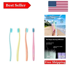 Eco-Friendly Dentist-Designed Ultra-Soft Rainbow Children's & Adult Toothbrus...