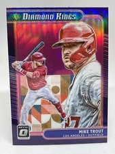 MIKE TROUT 2021 Optic Diamond Kings #14 Los Angels Baseball pink holo parrallel