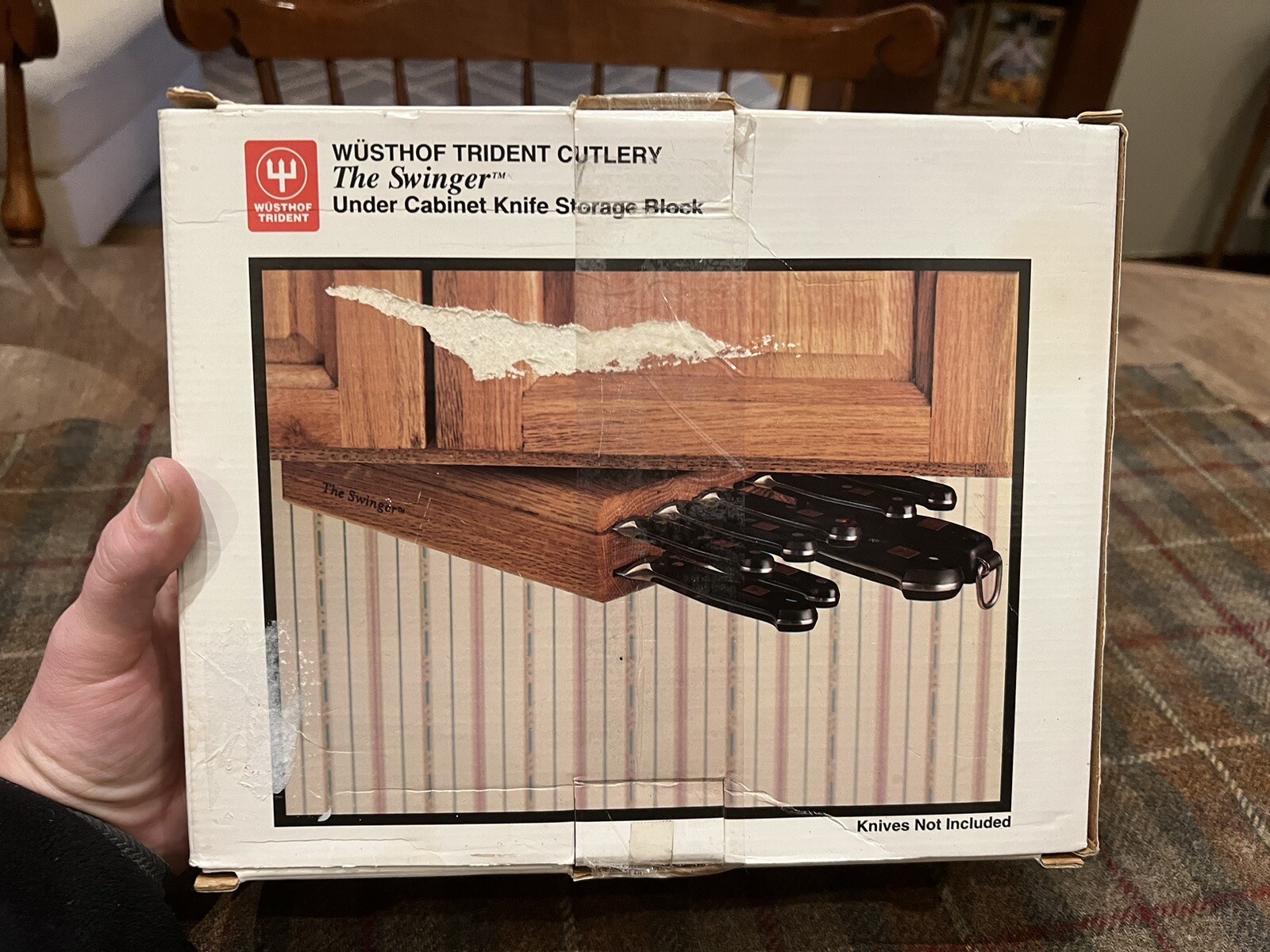 Wusthof Trident Cutlery Under Swinger Knife Storage Block New