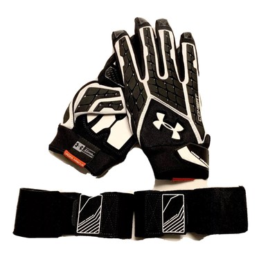 white under armour lineman gloves