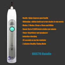 Electric Toothbrush Handle for Philips Sonicare HealthyWhite HX6710 R700 HX6770