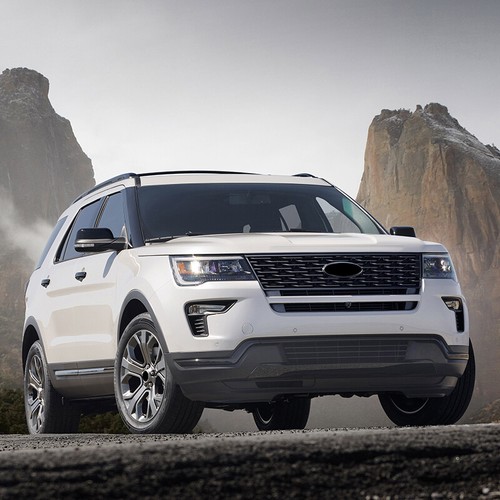 Reemplazos de tapa de cubierta de espejo retrovisor lateral izquierdo negro brillante para Ford Explorer 2016-2019 - Imagen 3 de 11