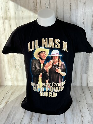 Lil Nas X Billy Ray Cyrus Old Town Road The Thread Shop T Shirt Medium Industry 