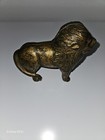 Antique Vintage Cast Iron Lion Still Bank AC Williams Gold Paint Large 7in  — photo 3