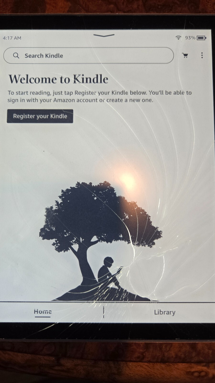 Kindle Oasis 9th Gen with Broken Glass Still Functional-image