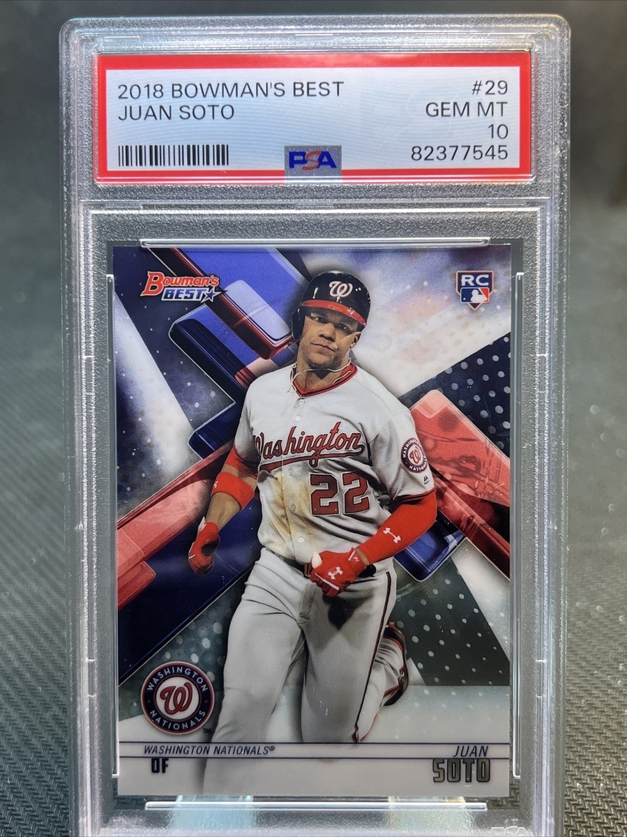 2018 Bowman's B Perfomer Juan Soto PSA10 2018 Bowman Best Juan