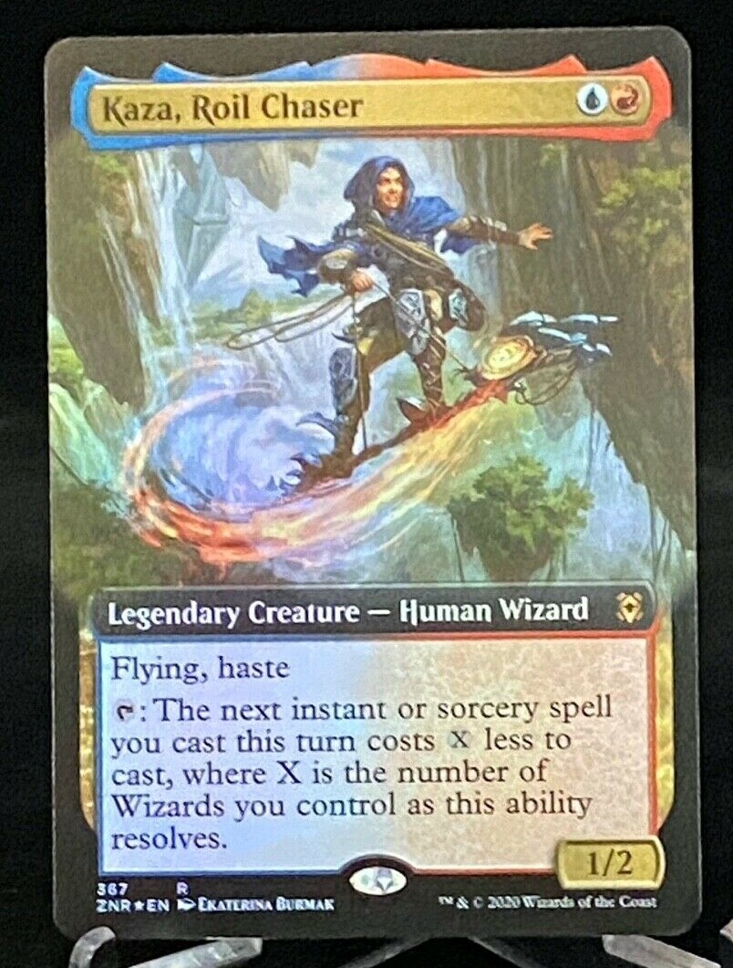 MTG Zendikar Rising Kaza, Roll Chaser Foil Extended Art - Rare | eBay