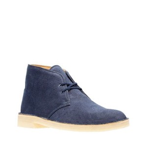 clarks desert boot navy