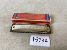 Harmonica Vintage Marine Brand No. 364 C Key M. Hohner original box 15E32