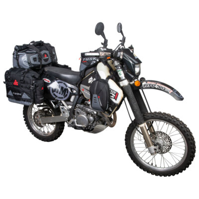 Tusk Pannier Racks With Pilot Bags Black/Gray Fits SUZUKI DRZ400S