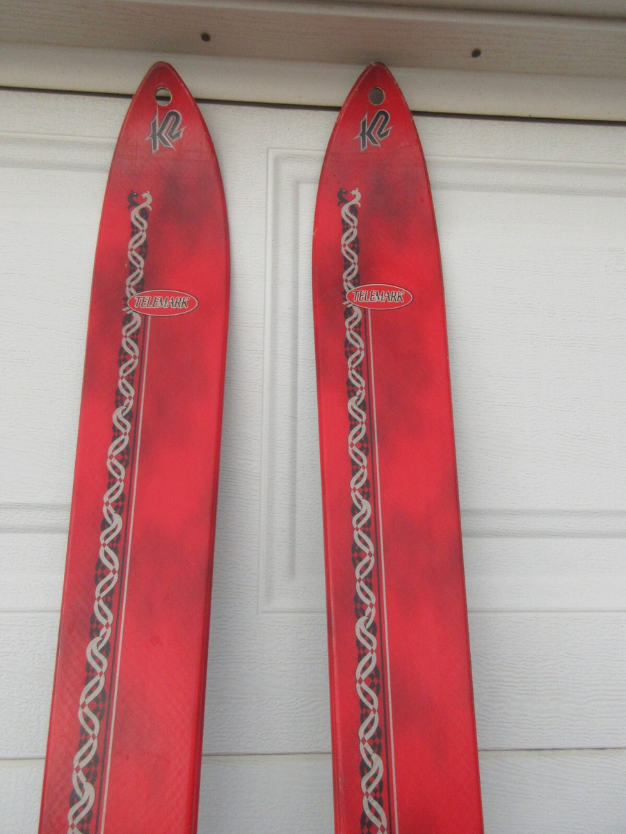K2 Piste Stinx 190cm Telemark Downhill Skis w/ Targa G3