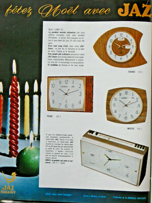 PRESSEWERBUNG 1967 FEIERN SIE WEIHNACHTEN MIT EINER JAZ-UHR FICHIC MOTIC TEVIC
