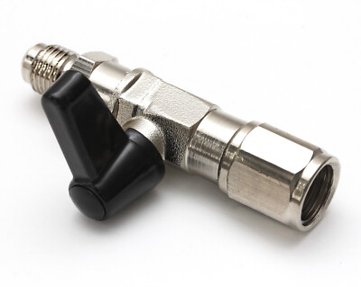 Absperrventil M 1/2 ACME Linksgewinde x M 1/4'' SAE M für R32 Mehrwegflasche