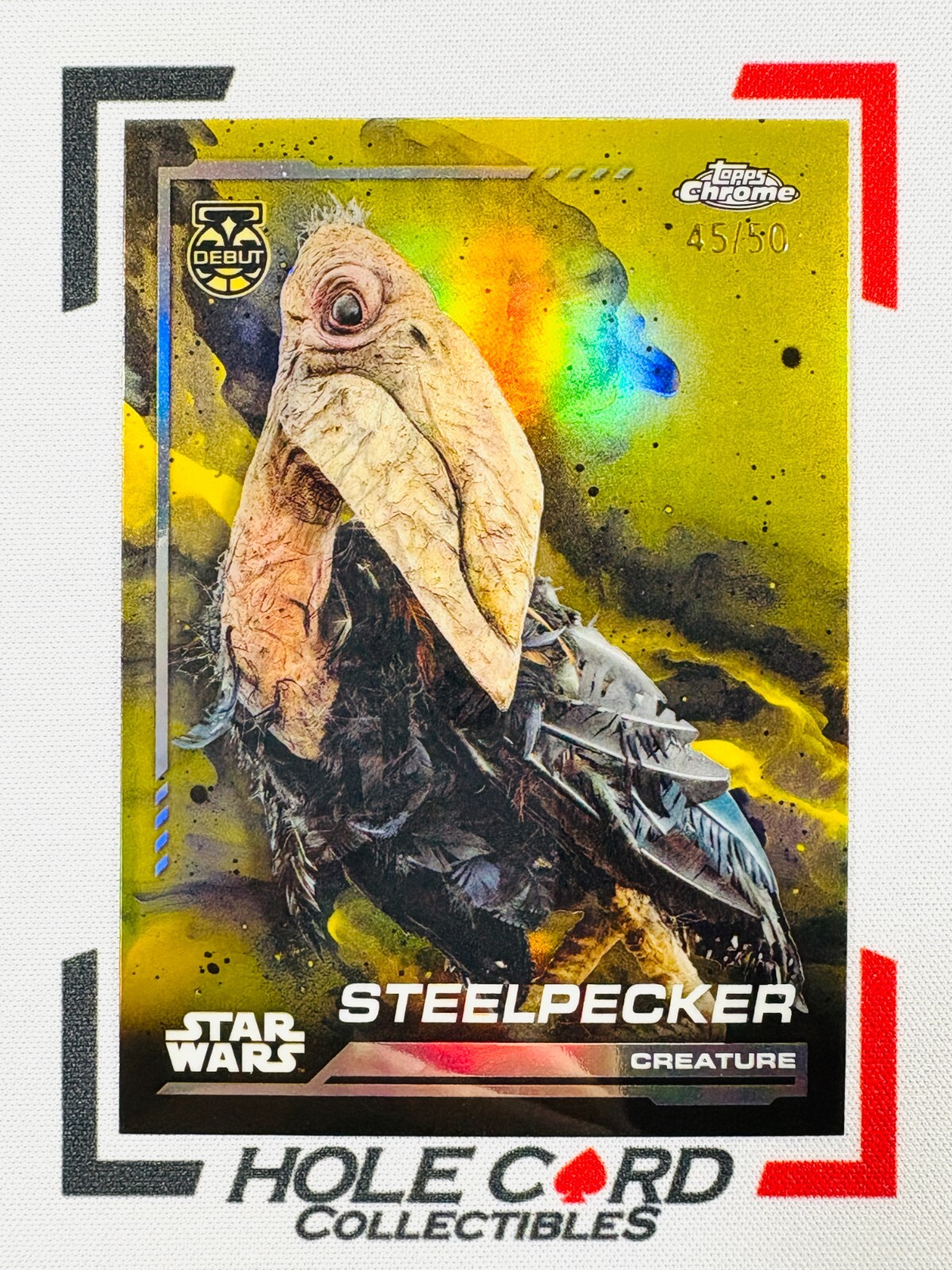STEELPECKER 2024 Topps Chrome Star Wars #94 Gold Refractor 45/50