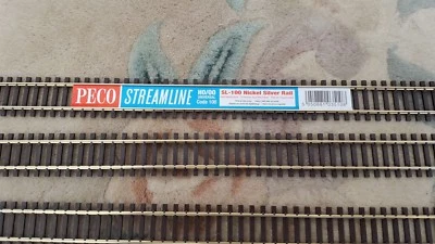 PECO SL-100 Nickel Flexitrack Streamline Code 100 Wooden sleeper Flexible SL100