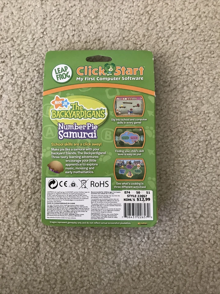 Leap Frog Click Start - the Backyardigans Number Pie Samurai - NEW - Image 3 of 3