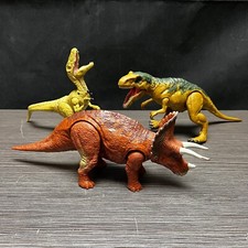 Jurassic World Dinosaur Toy Lot Velociraptor, Metriacanthosaurus and Triceratops