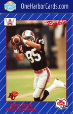 1991 All World CFL French British Columbia Lions Football Card #4 Matt Clark