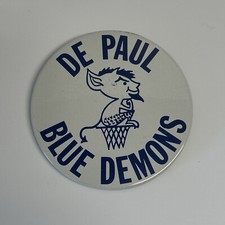 Vintage 80's DePaul University Blue Demons Button Pin 3