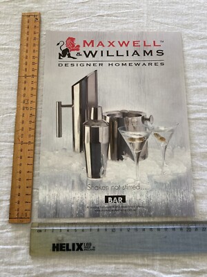Magazine Print AD ~ 1 Page Maxwell Williams Bar Designer Homewares Art Aus. 2011