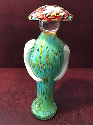 Vintage Murano Spatter Art Glass 10'' Person Shaped Figure Asian