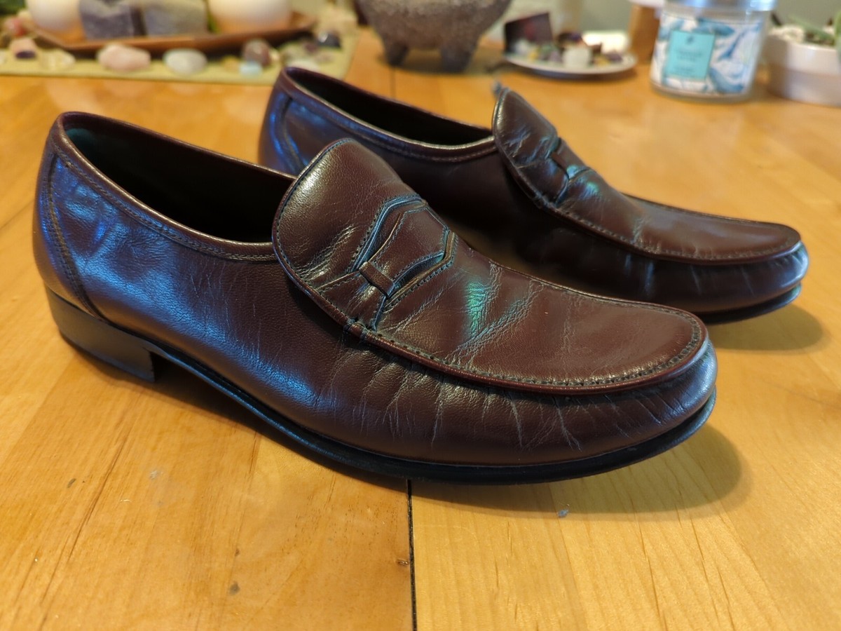 Nettleton Loafers Classic Oxblood Penny Loafers Size 9.5M  display picture 2