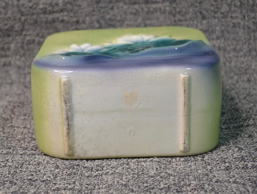 Vintage Mid Century Art Pottery Royal Copley Water Lily Planter Vase - Picture 4 of 5