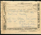INDIA KING GEORGE FIFTH TELEGRAM TOBACCO TEA OIL GOLF 1926