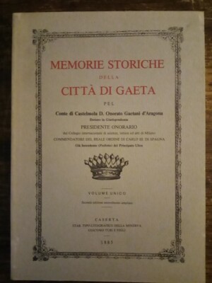 GAETANI D'ARAGONA GEEHRT - HISTORISCHE ERINNERUNGEN DER STADT GAETA 1986