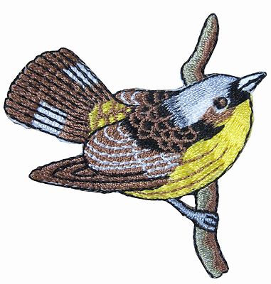 #4316 2-1/2'' Colorful Bird,Tropical Bird Embroidery Iron On Appliqué Patch