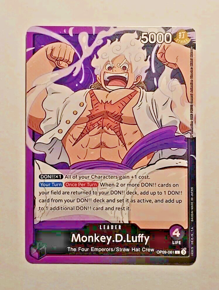 One Piece Emperors In The New World Monkey D Luffy OP09-061 L | eBay