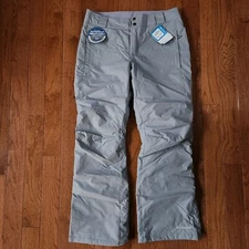 Columbia Women's size Large Bugaboo Pants Gray Omni-Tech Snow Ski Waterproof NWT