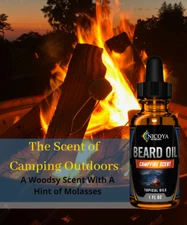 Beard Growth Oil - Fast Growing Beard Mustache Facial Hair oil for Men -Campfire