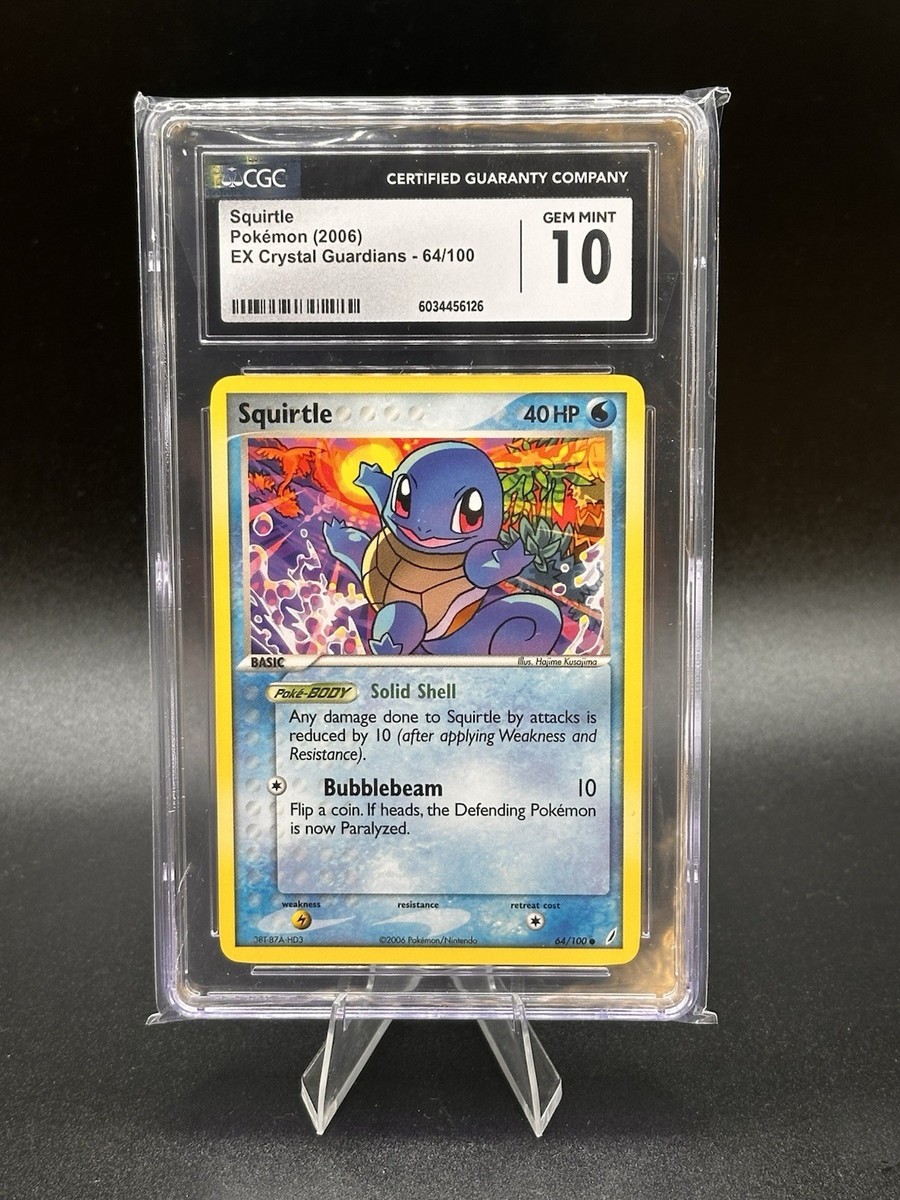 Squirtle 2006 EX Crystal Guardians Pokemon TCG #64/100 Graded CGC