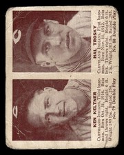 1941 DOUBLE PLAY HAL TROSKY 79-80 POOR KEN KELTNER BASEBALL CLEVELAND INDIANS