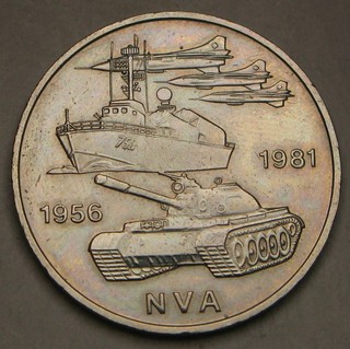 GERMANY (East DDR) 10 Mark 1981 A National People's Army XF/aUNC 71