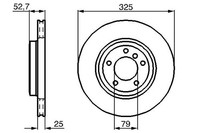 1X Bosch 0 986 478 012 Bremsscheibe FüR BMW